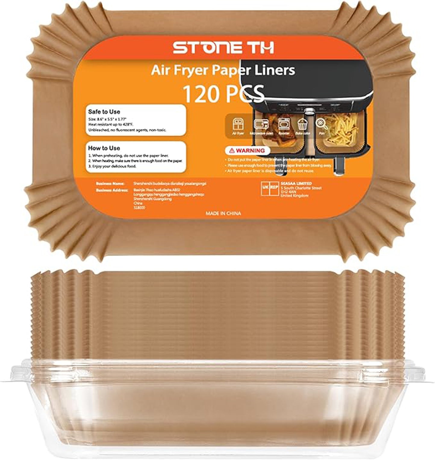 120 Stück Backpapier für Heißluftfritteuse Ninja Dual, Stone TH Airfryer mit Doppelkammer Pergamentpapier Liner Kompatibel mit Ninja AF300EU AF400EU SL400EU AF500EU, Andere Heißluftfritteuse